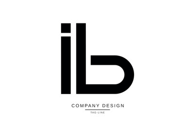 IB, BI Abstract Letters Logo Icon Monogram