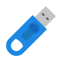 Usb Cable Vector Flat Icon Design