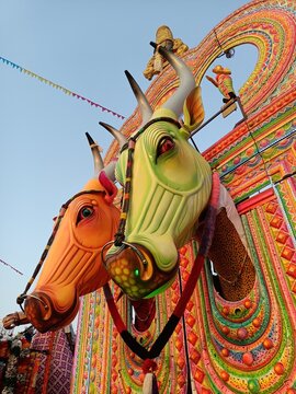 Kerala temple festival beautiful kettukala vibrant image