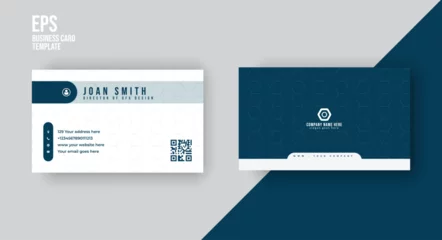 Fotobehang Clean modern minimal business visiting card design template  © MD