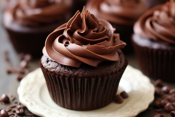 Cupcakes dark chocolate