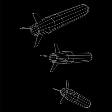 Ballistic Missile, Hypersonic Rocket, Bomb