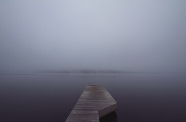 dock in the fog