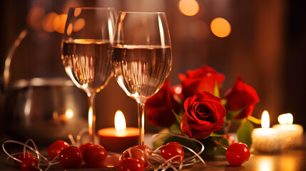 Valentine's Dinner with a Stunning Romantic Atmosphere