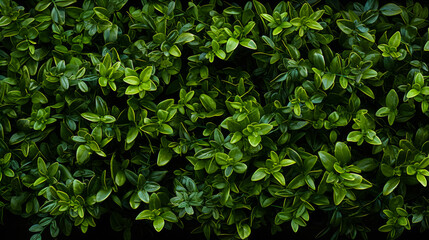 Fototapeta na wymiar a green hedge with small plants on it, in the style of decorative backgrounds, high-angle, high resolution