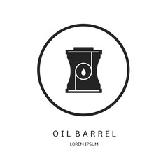 Logo vector design for business. Oil barrel logos.