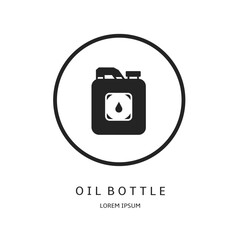 Logo vector design for business. Oil bottle logos.