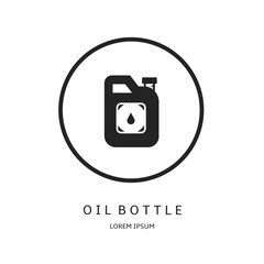 Logo vector design for business. Oil bottle logos.