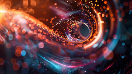 Quantum Computings Boundless Horizon A visual journey into the core of a quantum processor where particles entangle to unlock computings future Abstract quantum elegance