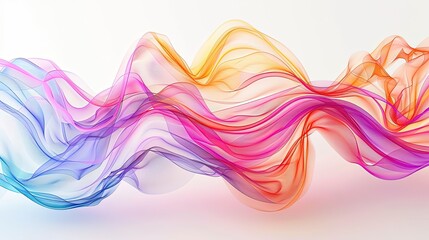 Fototapeta premium Wavy modern background, big data concept, business futuristic background 