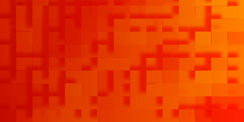 Abstract red and orange color mixed elegant cube geometric background, Square rectangle geometric block pattern, creative and minimal gradient concepts orange abstract background.