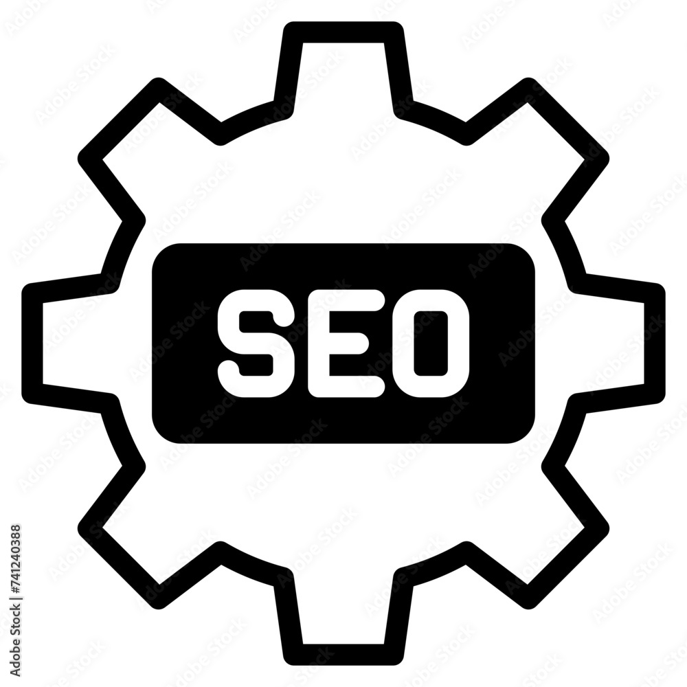 Poster gear, seo icon