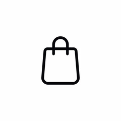 Shopping Handbag Bag Vector Icon Sign Symbol