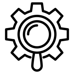 SEO Search Engine Optimization gears on magnifiying magnifier glass