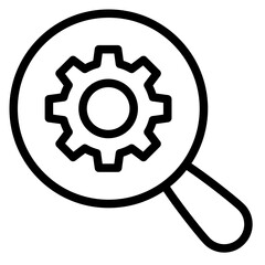 Obraz premium SEO Search Engine Optimization gears on magnifiying magnifier glass