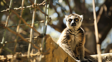 A brown lemur