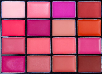 Powder colors in the make-up kit, Blush Palettes