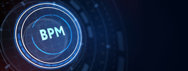 Obraz premium BPM Business process management system technology concept. 3d illustration