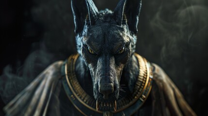 "Anubis Unleashed: Hyperrealistic Fury in 4K Cinematic Lighting"