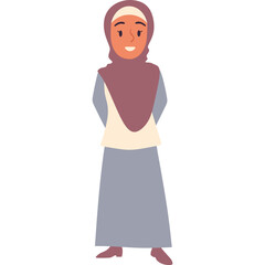 Muslim People Illustration