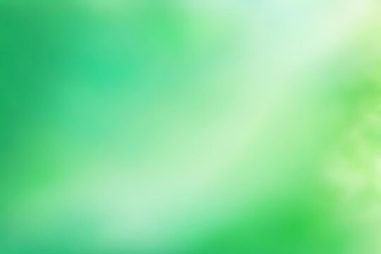 Abstract Gradient Smooth Blurred Watercolor Green Background Image