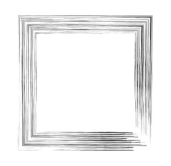 grunge border in square shape  frame design elements vector illustration