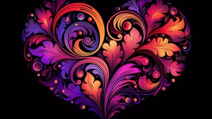 The heart top can be used for wallpaper, a very striking background