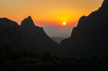 Sunset Overlook at Big Bend National Park, in southwest Texas