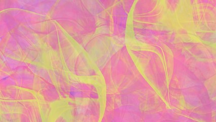 Abstract Pink Yellow Light Smudge Blotch Ink Background