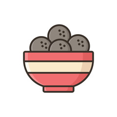 meatball icon vector design template simple and clean