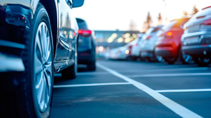 Cars in the parking lot
