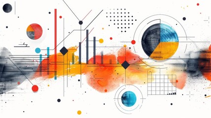 Fototapeta premium Empowering Perspectives: The Language of Diagrams, Graphs, and Charts