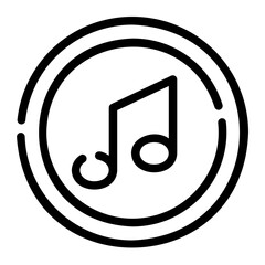 music Line Icon