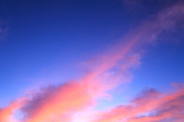 美しい朝焼け雲