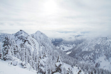 Fototapeta premium snow covered mountains