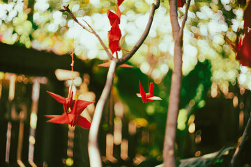 The paper crane is one of Japan's traditional cultural Origami, but today it is considered a symbol...