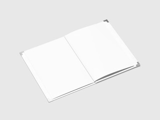 High Level Restaurant Menu Book Mockup 3D Render