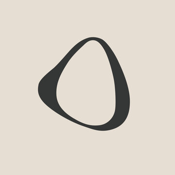 modern minimalist o contemporary vector logo