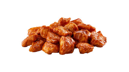 Butter Chicken on isolated on transparent png background. Generative ai