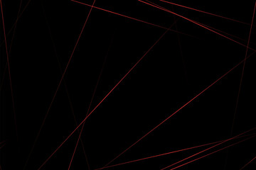 Abstract black with red lines, triangles background modern design. Vector illustration EPS 10.