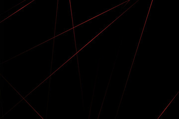 Abstract black with red lines, triangles background modern design. Vector illustration EPS 10.