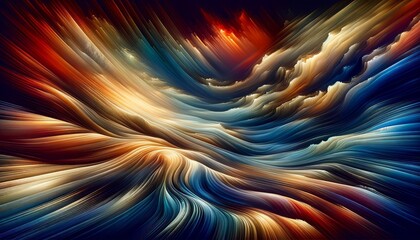 Cosmic Dance of Color Abstract Background: A Vivid Abstract Interpretation of Interstellar Nebulae