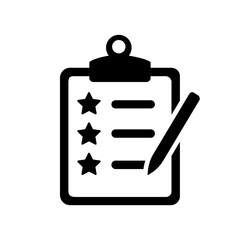 Wish List icon vector. achievement illustration sign. check list symbol.