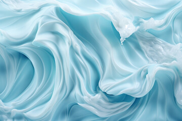 Fototapeta premium Abstract frost wave, Ocean water wave web banner, copy space for text.