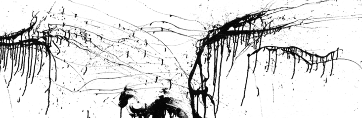 black paint splash overlay mockup