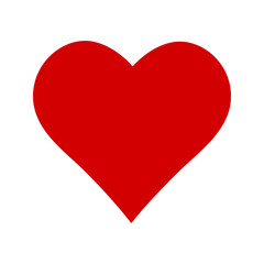 Red heart icon. Symbol of love and Valentine's Day.