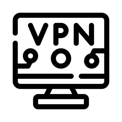 vpn line icon