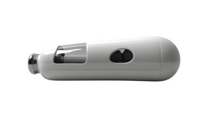 Inhaler Placed on Transparent Background, Hand Edited Generative AI