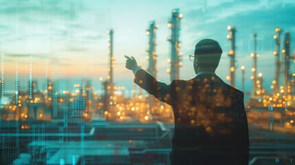 An engineer oversees the elaborate process of extracting fuel from the earth, at the oil rig to the pipeline leading to the petrochemical plant, all while safeguarding the environment from chemical em