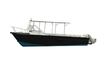 Cutout of an isolated  boat with the transparent png	
